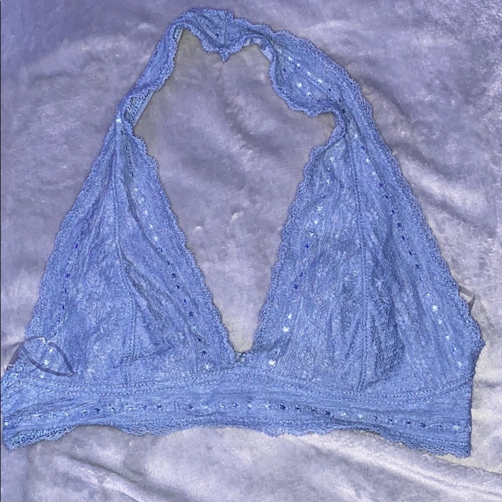 Periwinkle Halter Bralette